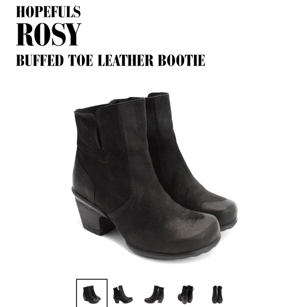 NIB John Fluevog Rosy Boots (Black), size 5